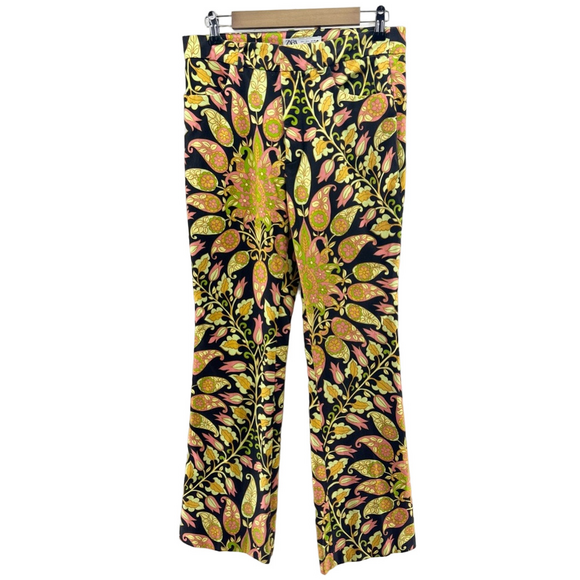 Zara Pants - Bright Zara 70’s Paisley Print Large Pants